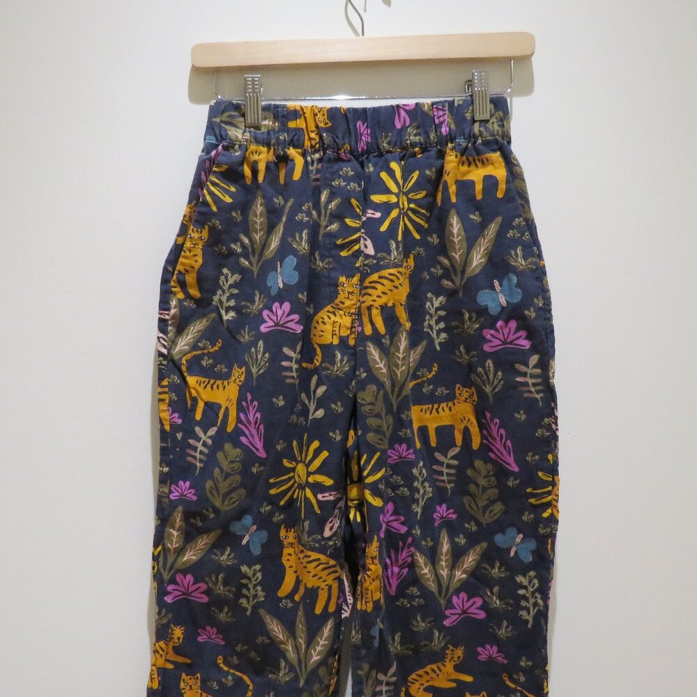 PRINCESS HIGHWAY X MODCLOTH Linen Blend Tiger Print Cropped Pull On Pants Size S - Picture 4 of 13